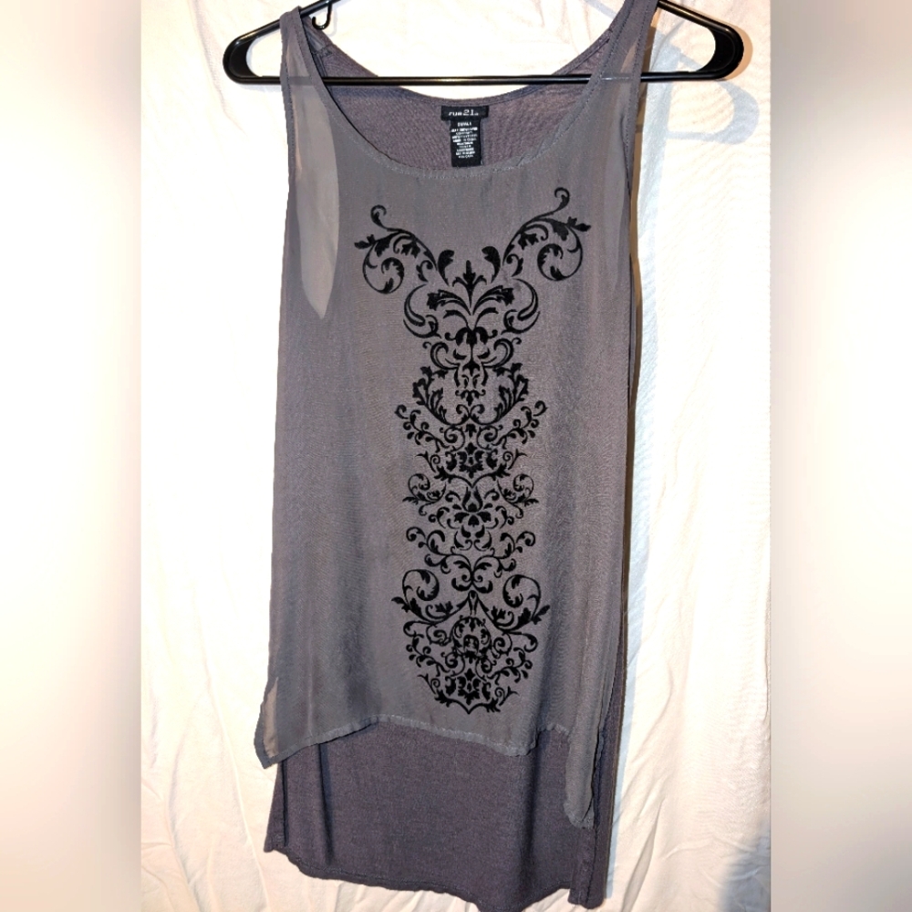 Rue21 asymmetrical tank top small